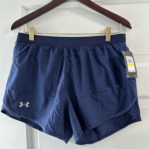 NWT Navy Blue Under Armour Heat Gear Activewear Shorts